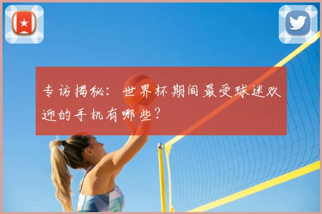 专访揭秘：世界杯期间最受球迷欢迎的手机有哪些？
